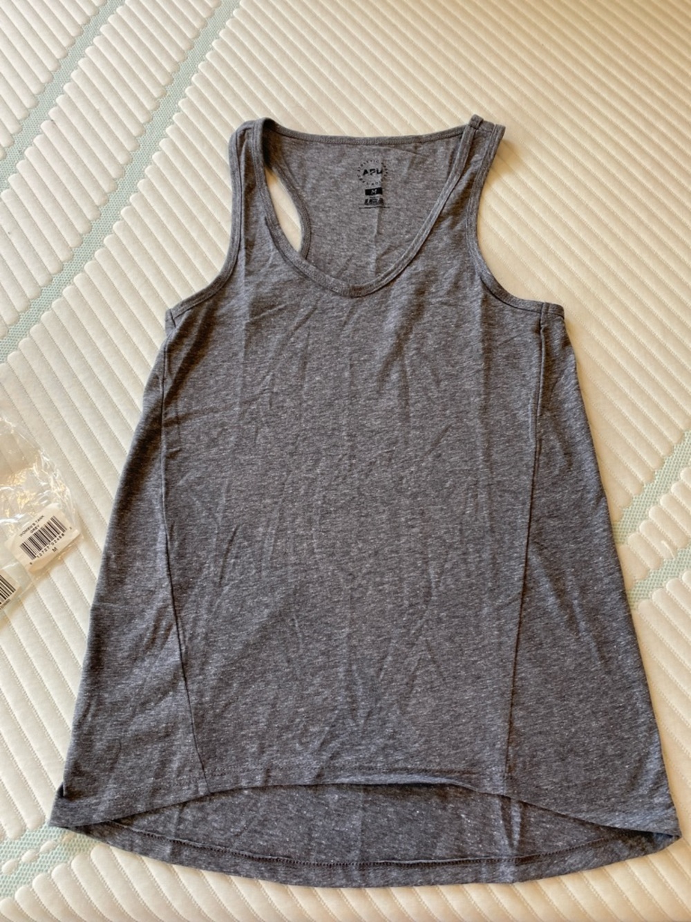 APL WOMENS Charcoal Gray Racerback Tank